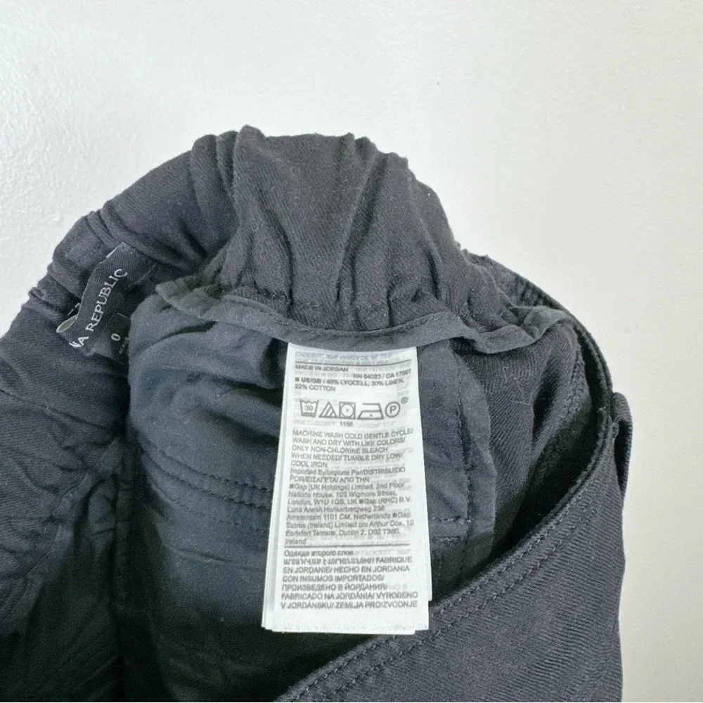 Banana Republic Cargo Utility Black Pant